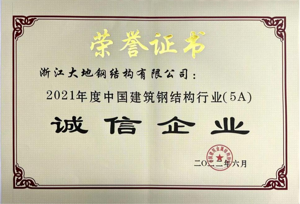 2021诚信企业